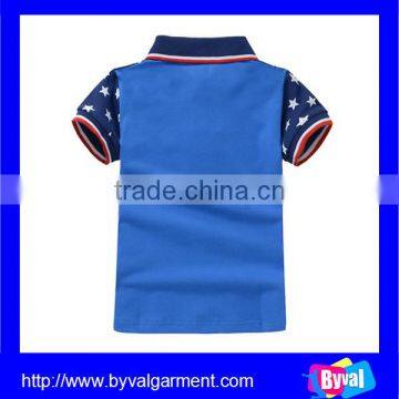 100% Cotton Short Sleeve T-shirt Child Clothes Breathable Kids Polo T Shirt photo-5