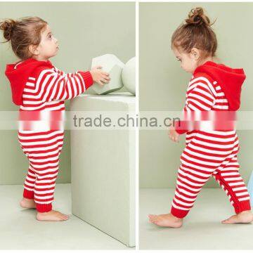 Top Selling Baby Kids Warm Winter Fleece Knitted Hooded Cotton Romper photo-2