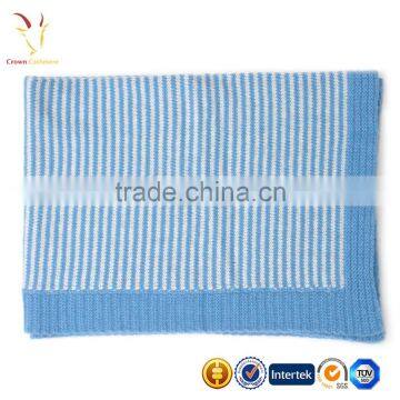 Soft High Quality Cheap Knitted Cashmere Baby Blanket photo-3