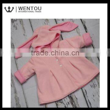 Cute Pink And Polka Dot Child Bunny Jacket