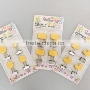 Yellow Special-shaped Binder Clip photo-2