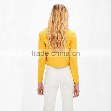 Hot Sale Womens Cool Diagonal Zipper Lightweight Faux Suede Biker Jacket photo-3