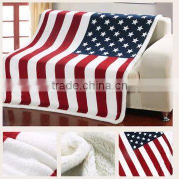 Imitation lanb wool cashmere blanket, nap sofa, knee thickening blanket