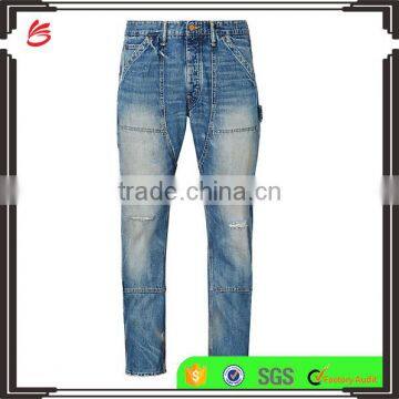 2017 fashion high quality custom man skinny biker jeans brand men jeans pants