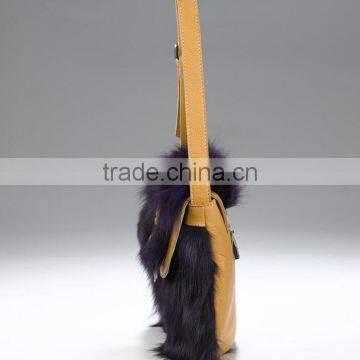 Fox Fur Tote Bag, Fox Fur Bag, Mink Fur Bag photo-3