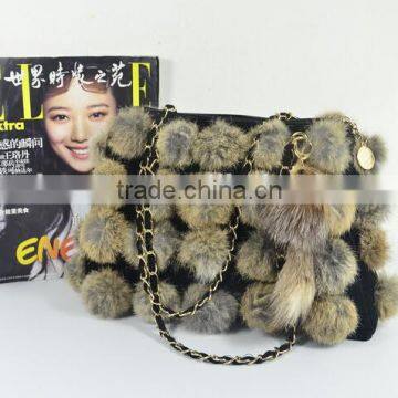 New Style Girls Luxury Evening Fur Bags White Turkey Fur Bag photo-6