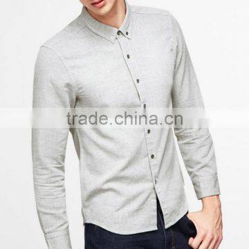 Spring men's leisure all-match long sleeved shirt male 2017 new spring simple men's shirts