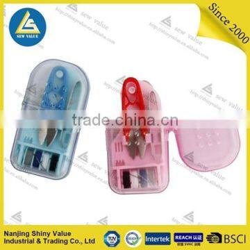 Transparent ABS Material Portable Hand Sewing Hand Sewing Use Plastic Box Travel Sewing Kit photo-3