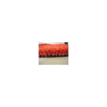 SL1002J-H, 100% PP Red Indoor Artificial Grass10mm, 2200Dtex Gauge 5/32 For Landscaping
