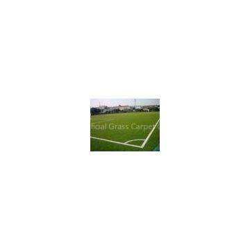 Eco-Friendly Football Artificial Grass Lawn 25mm, 9000dtex Green PE Synthetic Soccer Grass