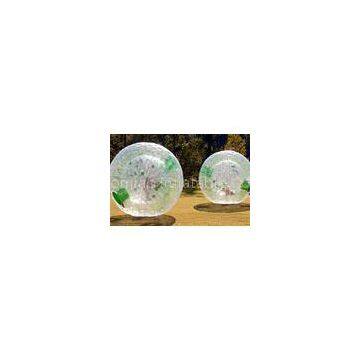 TPU Green Dot Inflatable Zorb Ball , Inflatable Human Hamster Ball 3.0m x 2.0m Dia For Grass