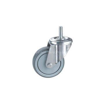 screw stem soft caster wheels