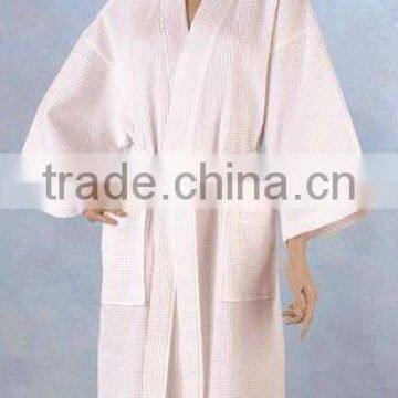 100% Cotton star hotel waffle Bathrobe