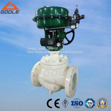 Diaphragm Type Pneumatic Globe Control Valve with Side Handwheel