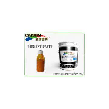 Water based yellow pigment paste