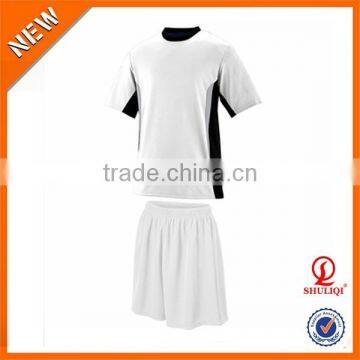 OEM factory wholesale soccer uniforms set for adult/custom dry fit mens soccer wear football uniforms