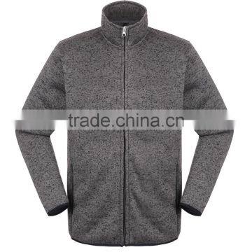 Coarse Knitted Fleece Mens Jacket Outdoor