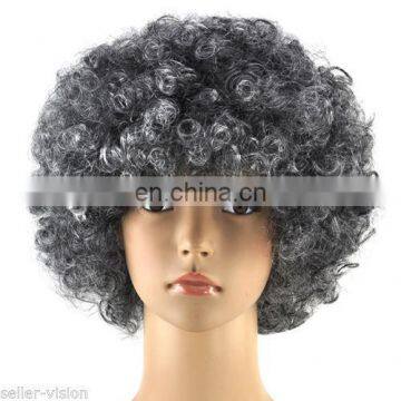 Mixed grey afro wigs for old man FGW-0041