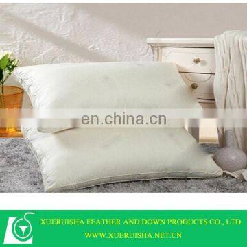 100% cotton fabric down pillow in oblong shaped