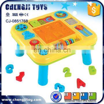 Plastic educational set learning table baby learning toys