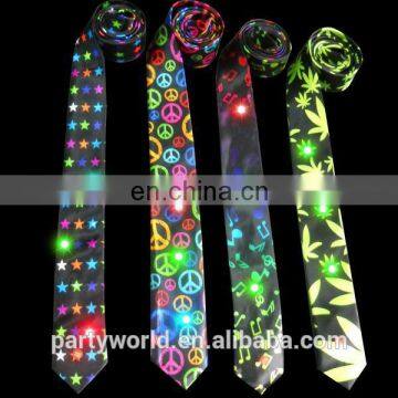 Christmas Decoration Light Up Colorful LED Christmas Necktie Party Tie for Men