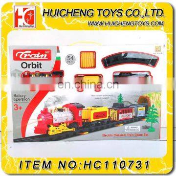 Electric rail train classical music wholesale model train for kids