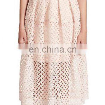 New 2015 Womens Skirts Spring Summer Fashion Banded Waist Skirt Female Sexy Lattice Woven Women Skirt