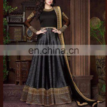 Party wear black designer suit for women