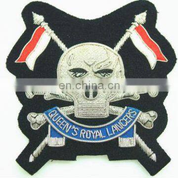 British Army Blazer Crests with Bullion Embroidery Badge, Military | Army | Navy | Air Force Hand Made Badges and Crests