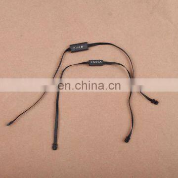 factory custom logo embossed garment plastic string seal tag