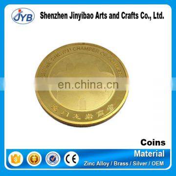 customized metal gold plated tungsten coin for sale