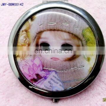 Cute Barbie Doll Fashion Promotional Matel Pocket Mirror photo-2