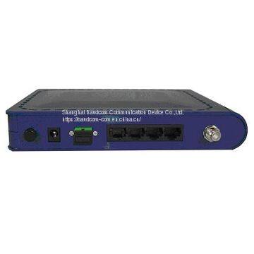 4 Fast Ethernet+RF CATV GEPON ONU