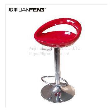 Plastic Bar Chair Adjustable Height Bar Stool With Footrest