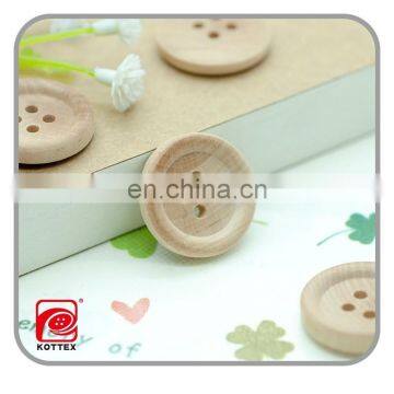 4 Holes Classic Normal Natural Round Wooden Sewing Button For Shirt, Coat