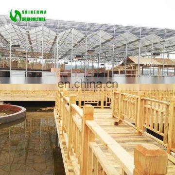 2019 Popular Multi Span Agriculture Sightseeing Greenhouse