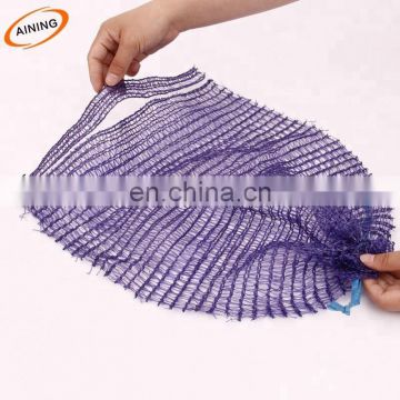 Tubular woven mesh packaging bag for potato