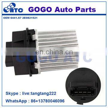 Heater/Blower Fan Motor Resistor for Peugeot 307/407 Citroen C3, C4, C5, C6, DS3 OEM 6441.S7 2E0821521