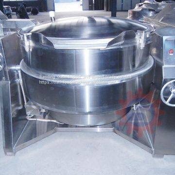 Gas boiling pot   Gas vacuum jacketed kettle china  gas tilting kettle