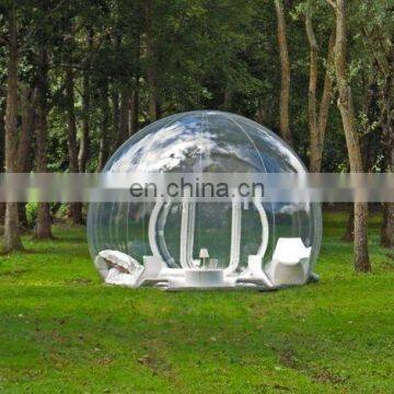 popular and cheap inflatable bubble tent for camping with durable PVC tarpaulin material