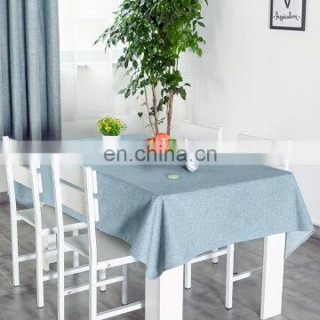 Wholesale Ready Made Solid Color Modern Fashion Waterproof Stain Resistant Rectangle Fancy Table Cloth photo-5