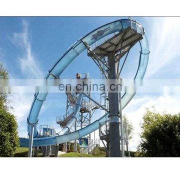 Outdoor playground equipment high speed long fiberglass water slides customized color and size available