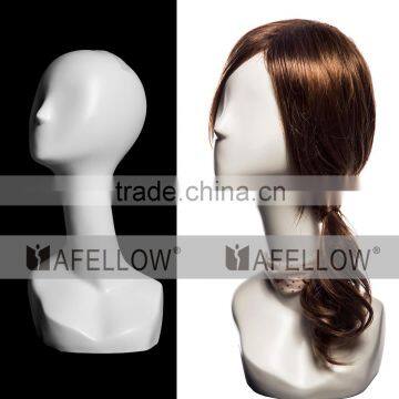 Fiberglass Female White Head Mannequin Dispaly Jewelry/ hat /scarf/wig mannequin head H1113