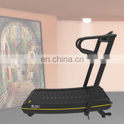 home use Foldable curved treadmill mini walking machine manual home fitness equipment save space self-powered Running machine