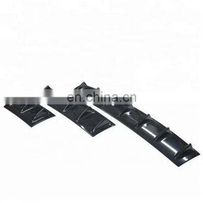 Abs Gloss Black Carbon Fiber Universal Rear Bumper Spoiler Universal Diffuser