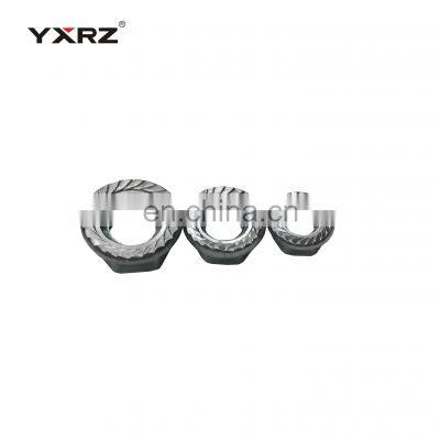 Hot Sale Universal Galvanized Serrated Hex Lock M8 Flange Nuts for Motorcycle