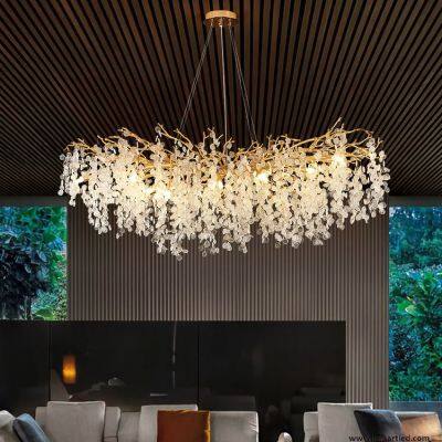 Scandinavian Luxury Crystal Light Living Room Bedroom Chandelier Light photo-4