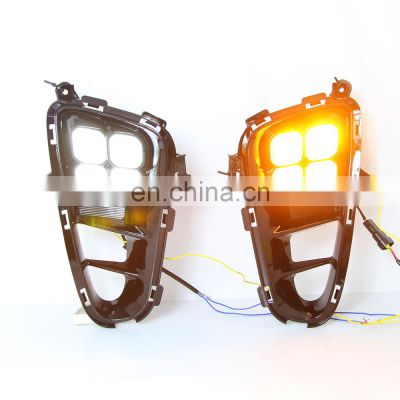 New style Daytime Running Light Auto LED DRL Front Lamp Headlight For  kia picanto 2018 with yellow light