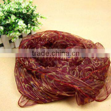 EC009 Woman Chiffon silk Neck Scarf