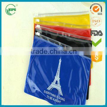 beautiful PVC slider zipper Plastic Bag Holder bags